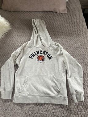 League Cream Hooded Sweatshirt with Logo Patch